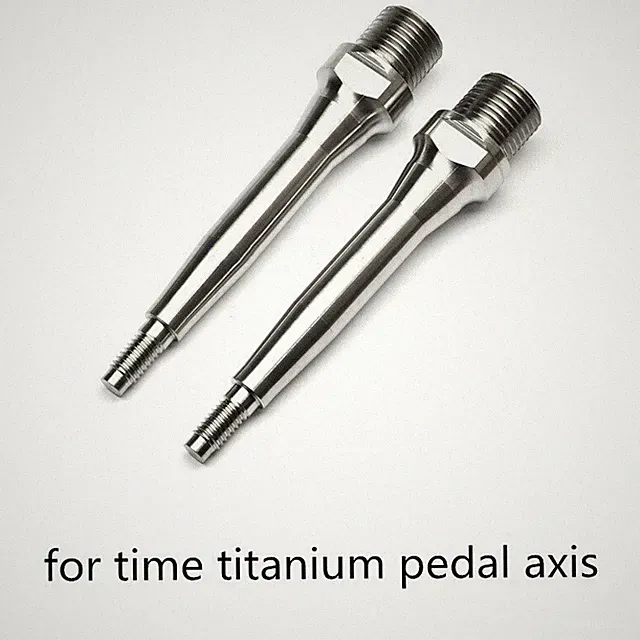 1 Pair Bicycle Pedal Titanium Axle TC4 MTB Road Bike Fit For Time Pedal Axis