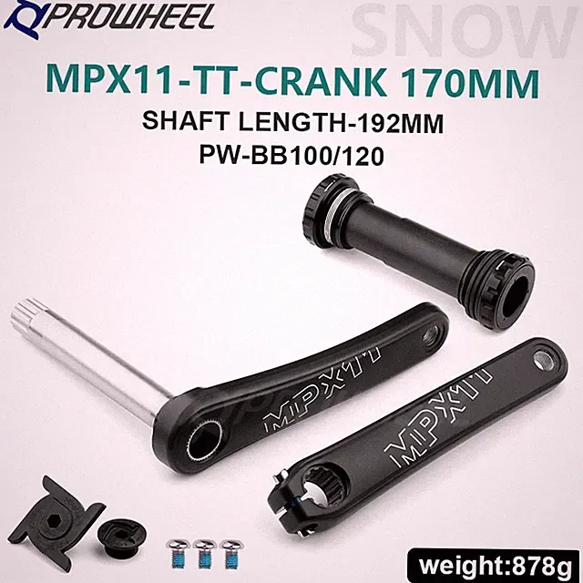 170mm Snow Fat Tire Bike Crankset Cranks Arm with Bottom Bracket BB for SRAM
