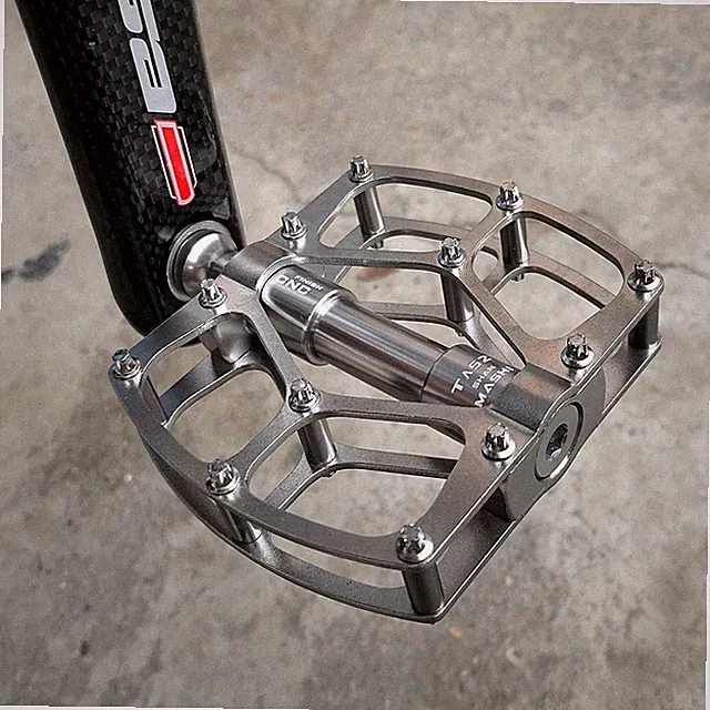 290g Ultralight Bicycle Pedal Titanium Alloy 3 Sealed Bearing Flat Plaform Pedal