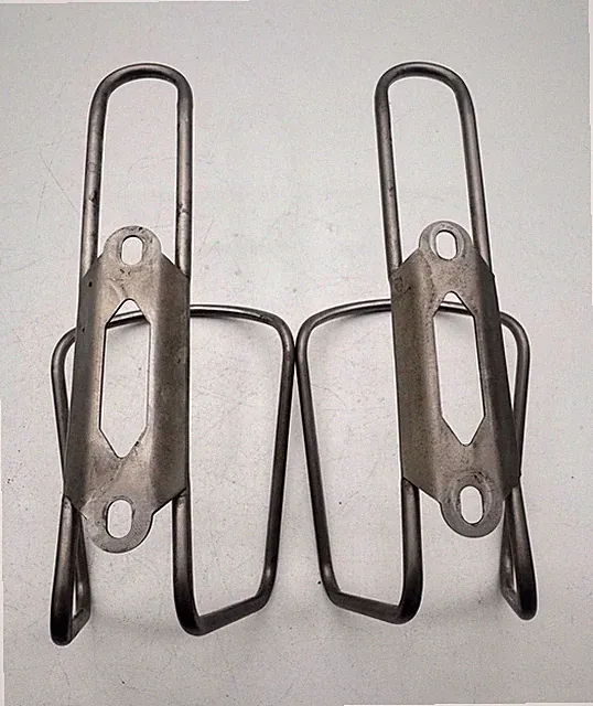 2x Titanium bottle cages