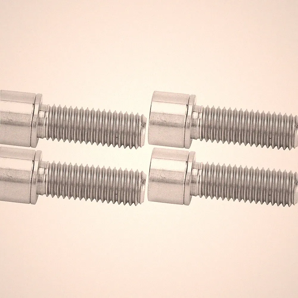 4Pcs Bike Stem Bolts Titanium M7x20mm For Bicycle (Titanium Color)