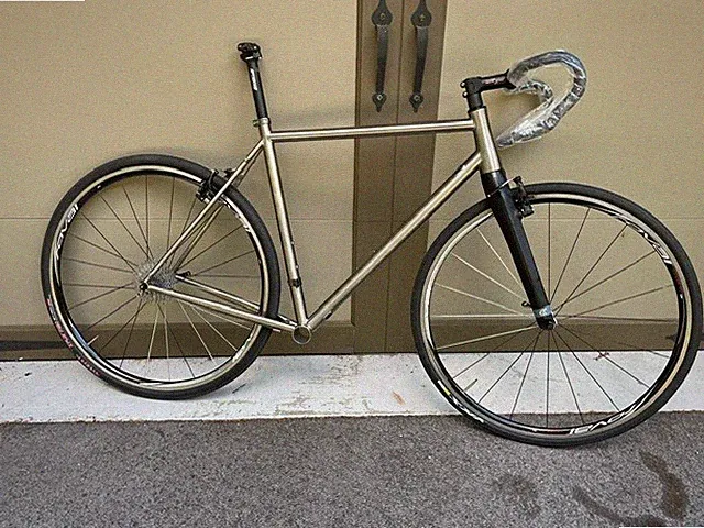 58cm Walty Titanium Touring Gravel Frameset w/ wheels and extras please read