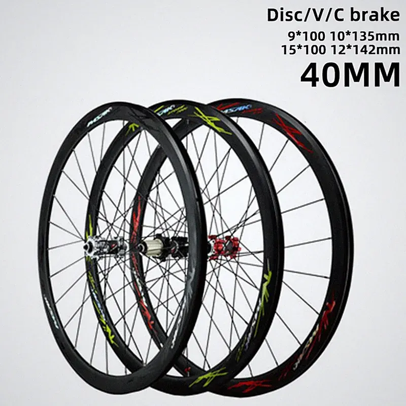 700C City Road Bike Wheelset XC Cross Country Bicycle Wheelset Depth 40mm Rim