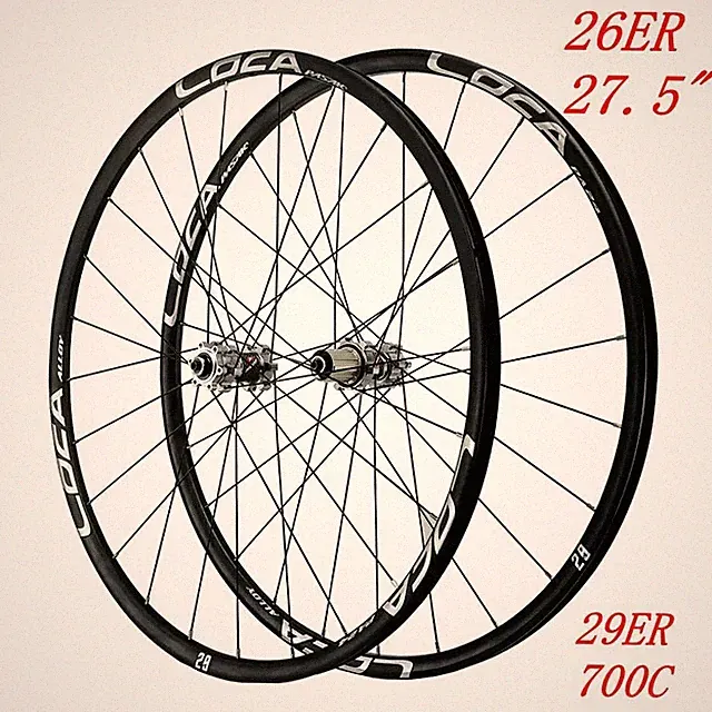 700C MTB Road Bike Aluminum Wheels 24H Pull 4 Bearing Hub Disc Brake Wheels