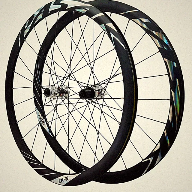 700C Road Bike Wheelset 24H Rim Depth 36mm Disc Brake 6 Pawls Straight Hub