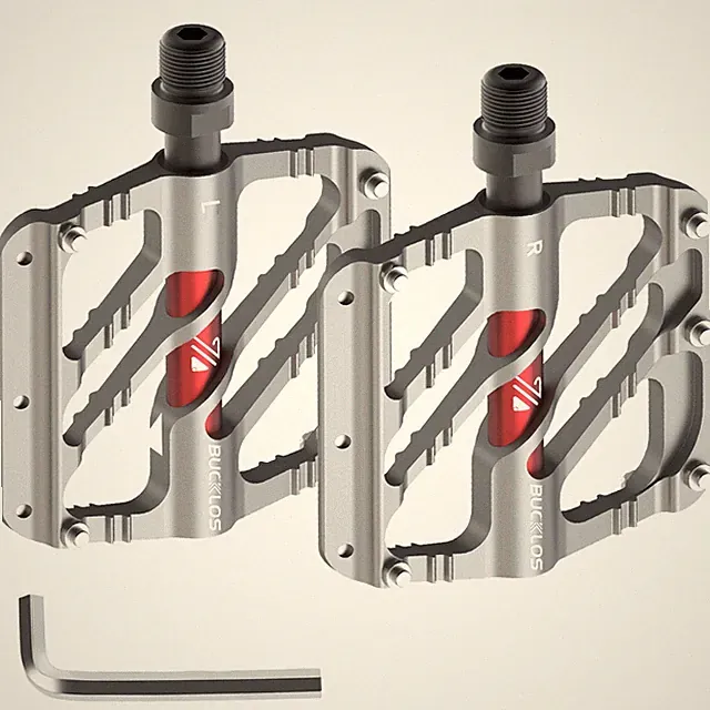Bicycle Flat Pedal Mountain Bike 3 Bearing 9/16" Aluminum Bicycle Pedal Platform