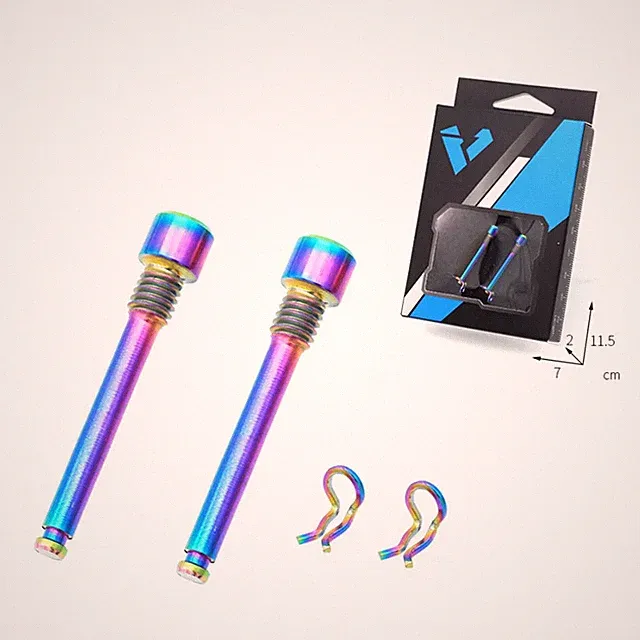 Bicycle Hydraulic Disc Brake Pad Bolts M4 Titanium Alloy Fixing Pin Inserts Cali