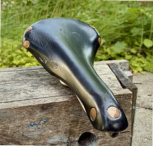 Brooks Swift Titanium Copper Rivets Leather Saddle Rivendell Crust Bike SimWorks