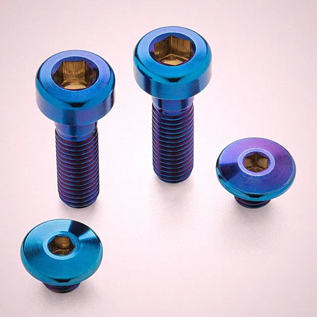 Burnt BLUE Terske Titanium Disc Brake Lever Bolt Kit | Shimano XTR/XT/SLX/Deore
