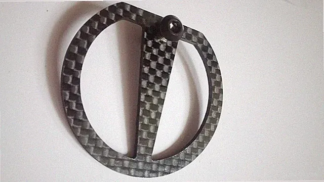 Carbon cable fender disc with titanium screw for brompton folding bicycle