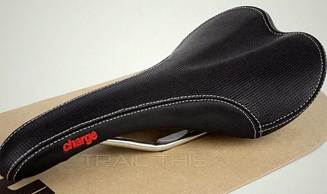 Charge Bikes Spoon Saddle Titanium Ti Rails - Road MTB Enduro Fixie - BLACK