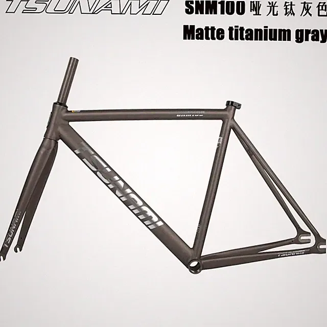 Fixed Gear Bicycle Frameset 700c Road Bike Single Speed Alloy Frames with Forks