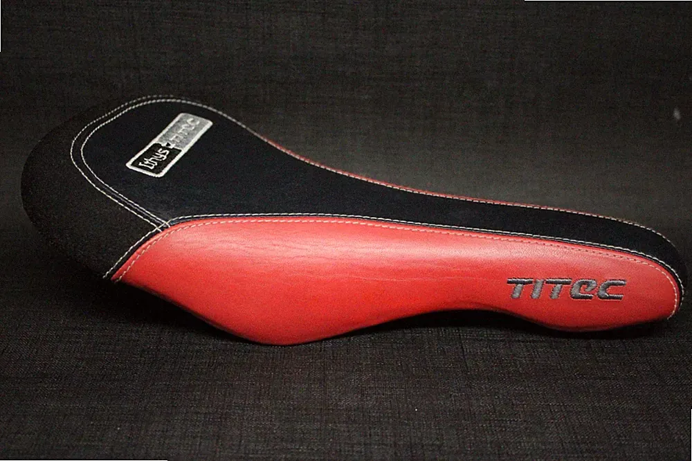 GREAT Vintage TITEC Ithys Gove Mountain Bike Bicycle Saddle/Seat Titanium Rails