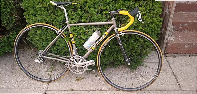 Independent Fabrication Crown Jewel, Titanium frame with Ouzo fork, 52cm.
