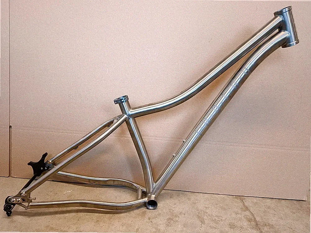 Indigo Bicycle Co. Aurora Titanium Fat Bike Frame and Carbon Fork, Small