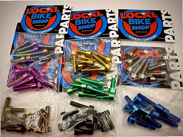 LBS Ti Titanium Bicycle BMX Stem Bolts for Nowear Jacob Thiem Bare Knuckle Stem