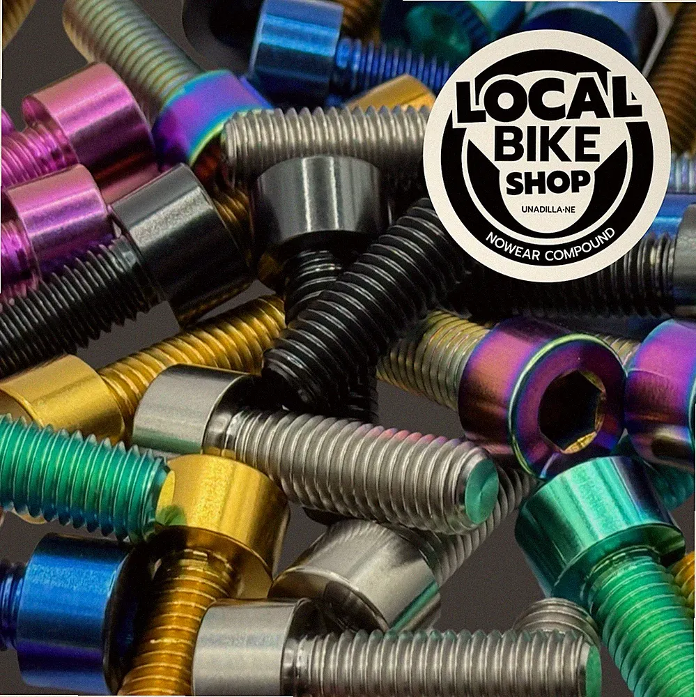 LBS Ti Titanium Bicycle BMX Stem Bolts M8 x 1.25 fits Nowear Missing Link & more