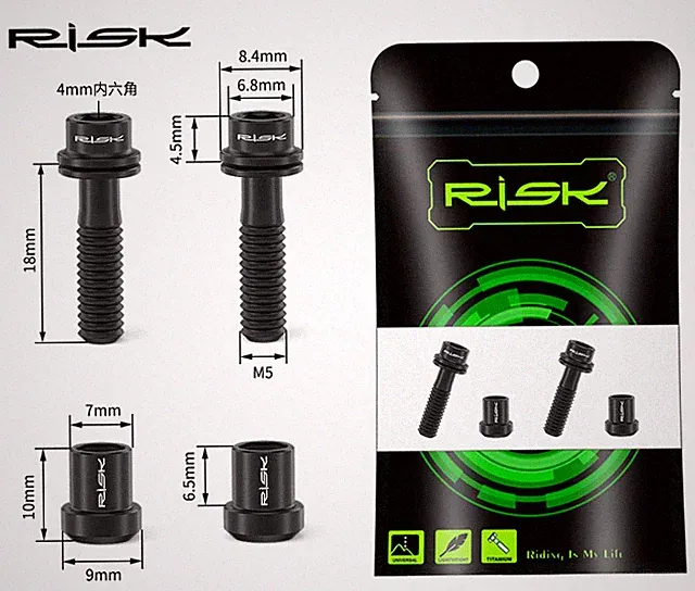 Lightweight Titanium Bolts&Nut Kits Ti Bicycle Screw Bolts For Bike Carbon Stem