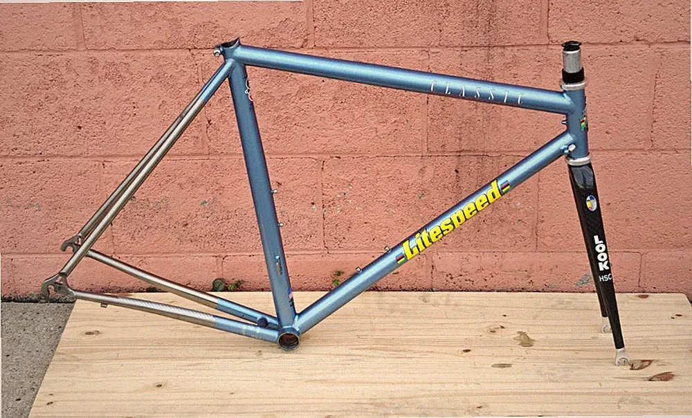 Litespeed Classic Titanium Road Bike Frame / Frameset w/ Look HSC Fork -55cm / M
