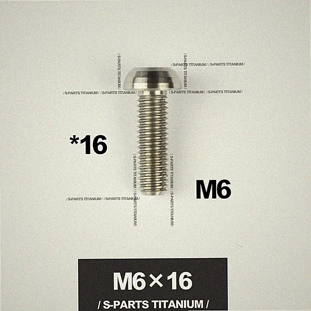 M6X16 Bike Bicycle Allen Button Head Bolt Screw Titanium/Golden/Rainbow/Black