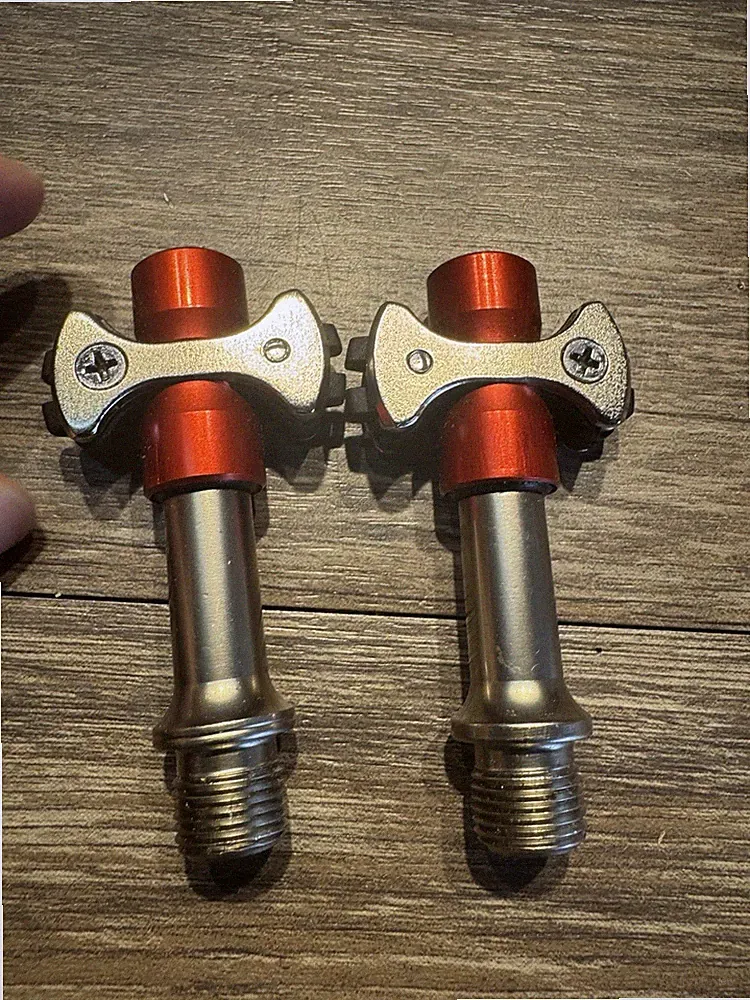 MEROCA Road Bike Pedals Only Self-lock Ultralight Bicycle - Titanium Spindle