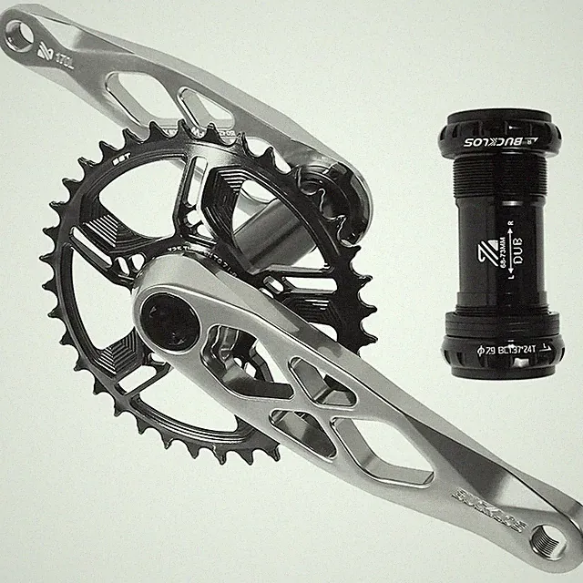Mountain Bicycle Crankset 32/34/36/38T 170mm Crank Arm with Single Chainring BB