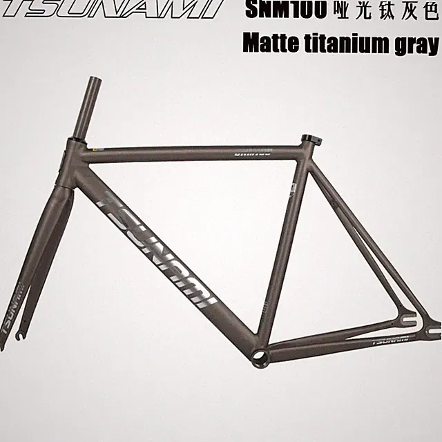 MTB Bicycle Frameset Fixed Gear 700C Frame and Fork 49/52/55/58cm Frame