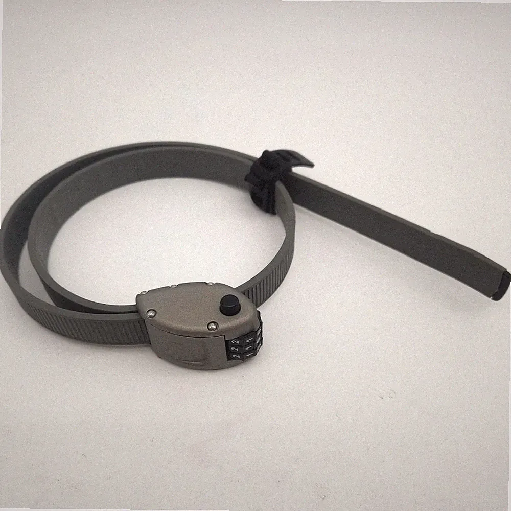 Ottolock Hexband Cinch Lock 30" Titanium Gray Bicycle Security NO PACKAGE