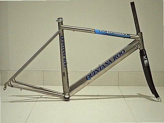 Quintana Roo Ti-Phoon Titanium Frameset 53cm 650c Kestrel EMS Fork NOS USA Made
