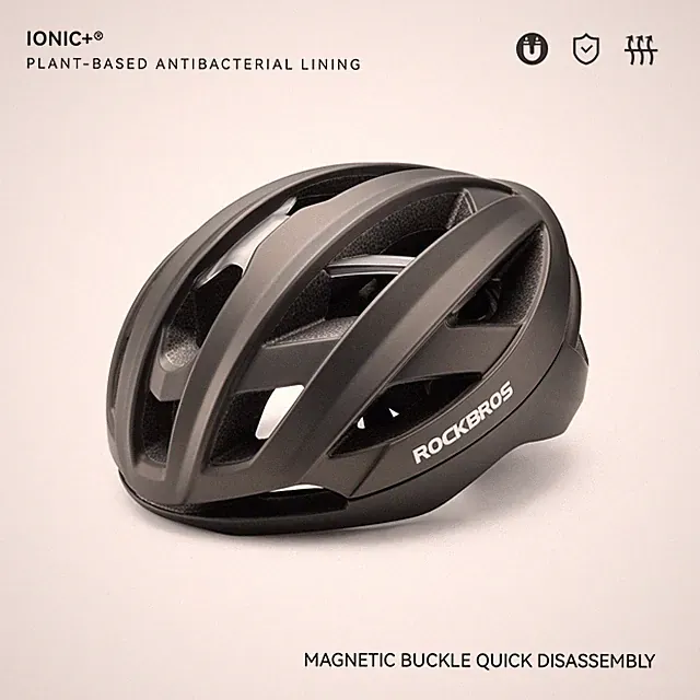 ROCKBROS Kids Bike Helmet Magnetic Buckle Adjustable Cycling Protection 54-58cm