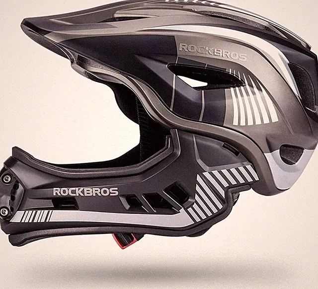 ROCKBROS Kids Full Face Helmet Detachable for Youth Child Boys Girls Ages 3-16