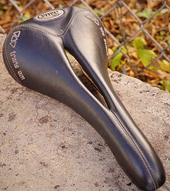 Selle Italia Trans Am Titanium Rails Cutaway Bike Seat Italy Race Vintage