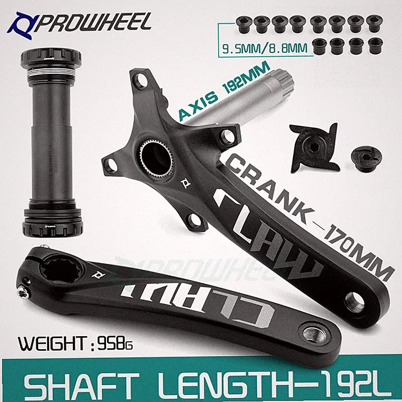 Snow Bicycle Crankset 104BCD 170mm Fat Tire Bike Crank Arm with Bottom Bracket