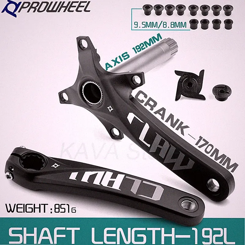 Snow Bike Crankset 170mm Fat Tire Bicycle Crank Arm with Bottom Bracket Parts
