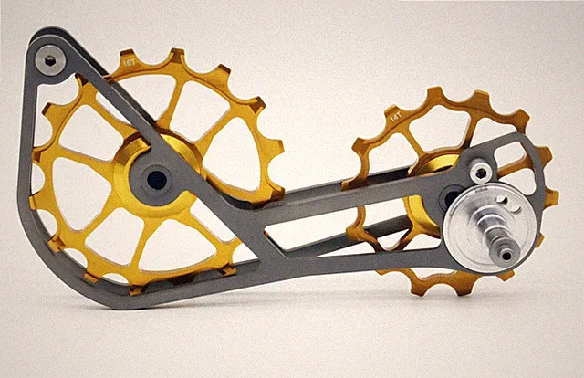 Swishti Road Cycling Oversized Pulley Titanium Cage 10S/11S SRAM Force Gold Bike
