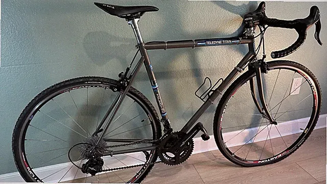 Teledyne Titan 54cm Full Titanium 1970s Vintage Road Racing, 11s Campy Chorus