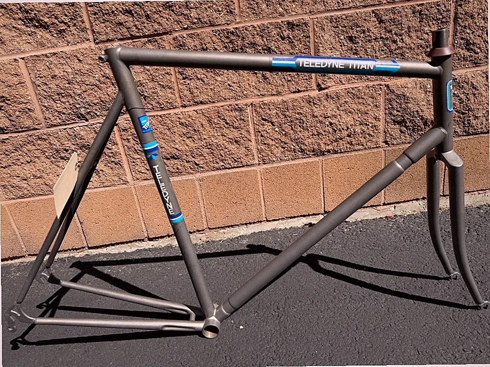 Teledyne Titan Titanium Bicycle Frame, 59.5 cm, Made in USA (vintage)