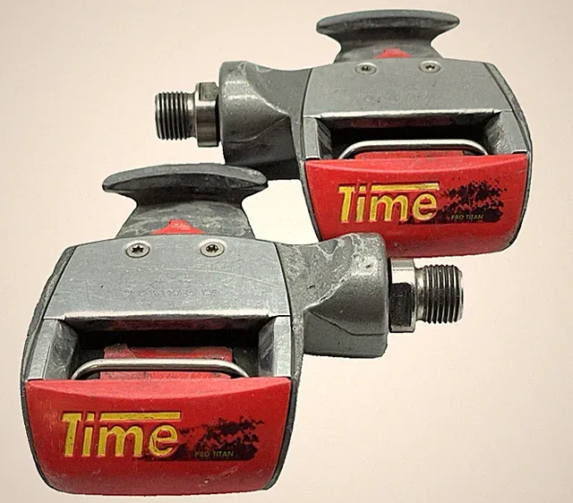 Time Equipe Pro Titan Clipless Pedals Vintage Road Bike / Titanium Spindles