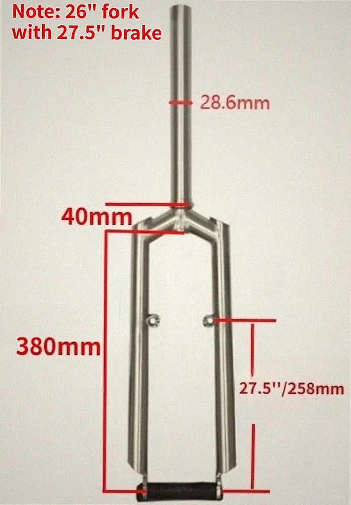 Titanium alloy Mountain MTB Bicycle Front Fork V brake