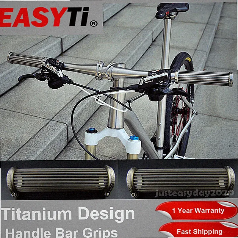 Titanium alloy MTB Road Bike Skid-Proof Grips Anti-Skid Handlebars Bicycle Grips