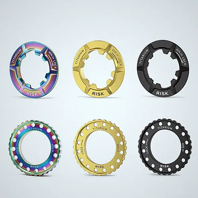 Titanium Alloy Road Bike Bicycle Internal External Center Lock Cover Disc Clamp