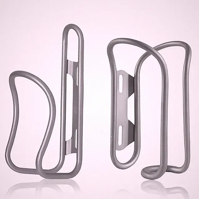 Titanium Bike Water Bottle Cages, 2-Pack, Lightweight and Durable Alloy Holde...