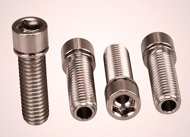 TITANIUM BMX Bicycle Stem HOLLOW Cap Bolt Set M8 X 1.25 X 24mm (10mm head) (Set