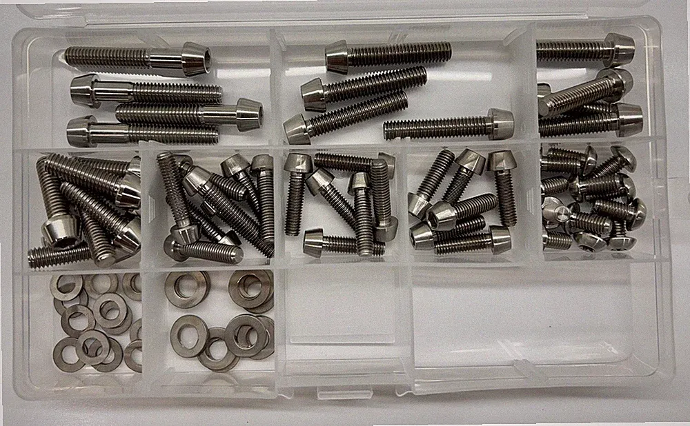 Titanium Mountain Bike, Gravel Bike, MTB Bolt Kit - Natural