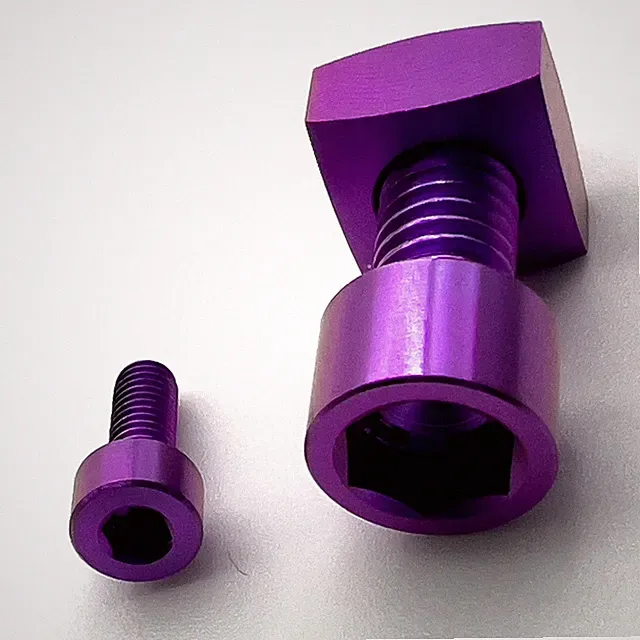 Titanium MTB Fork Bolts for Fox 36/38 Fork - Purple