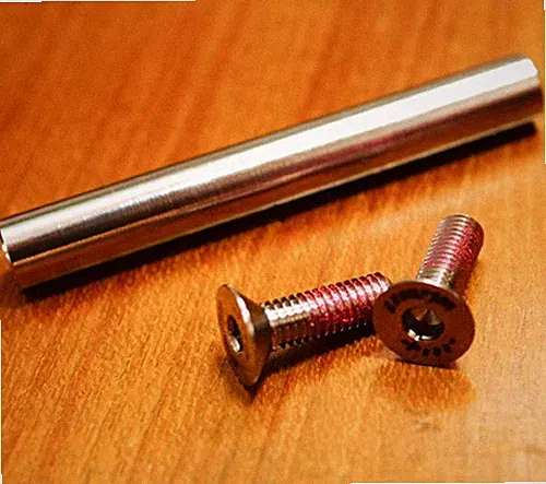 Titanium Rear Triangle Pivot Hinge Axle with TC4 Ti Bolts Spindle for Brompton