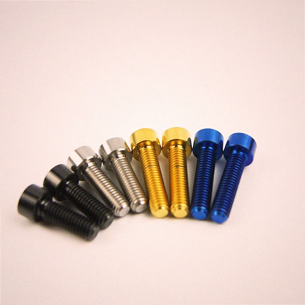 Titanium Ti Bicycle bike 16mm 18 M6X20 M6X25mm Screw Allen Hex Socket Head Bolts