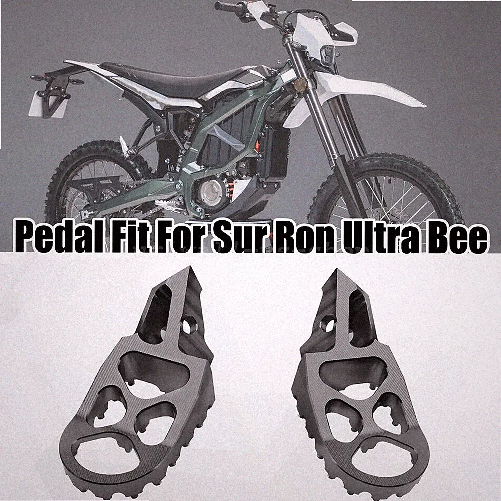 Titanium Wide Foot Pegs Footpegs Footrest for Surron Ultra Bee Electric D-Bike