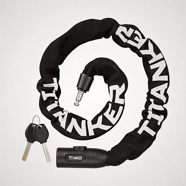 Titanker Heavy Duty Bicycle Lock Chain with Keys - 3 Feet Anti-Thef... Fast Ship