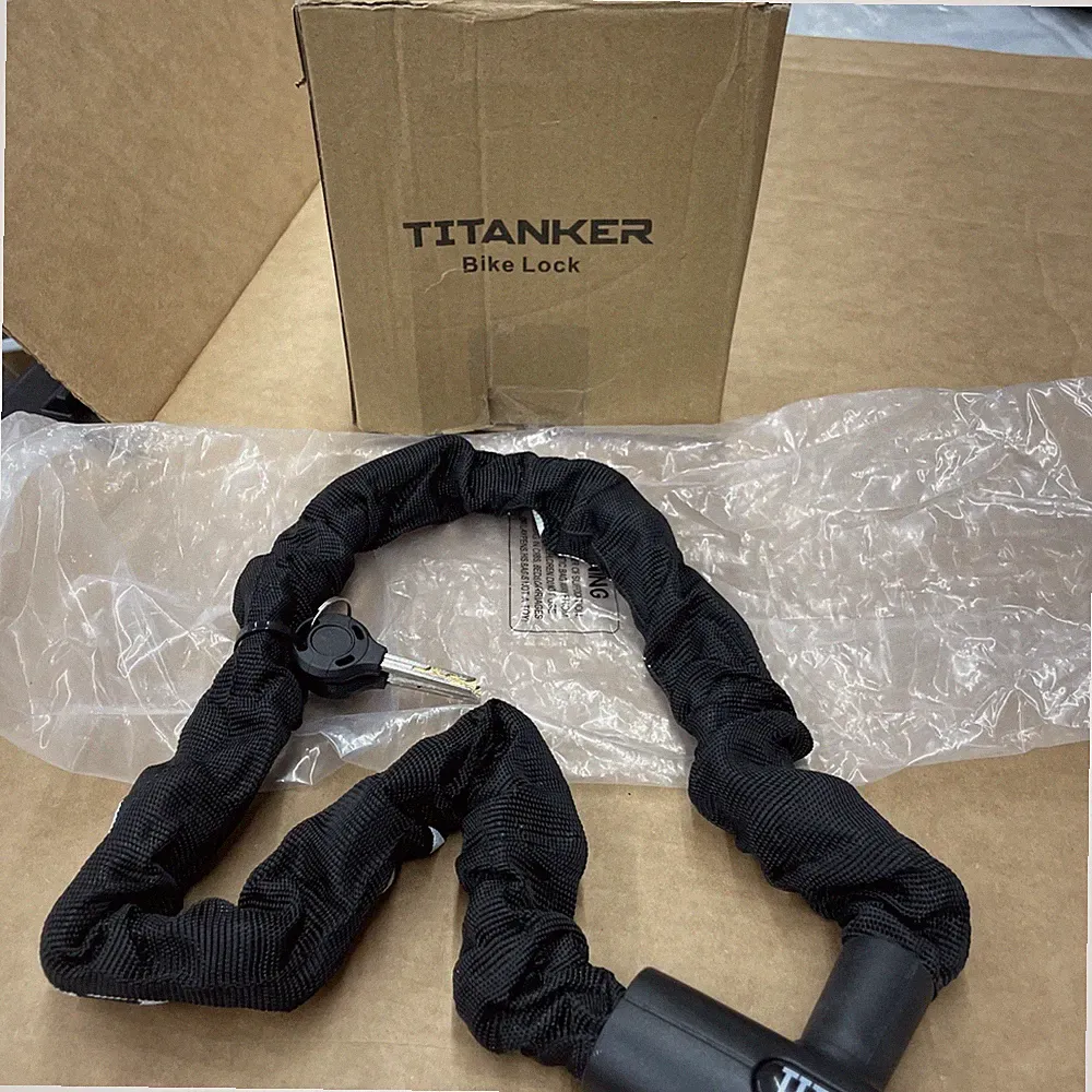 Titanker Heavy Duty Bicycle Lock Chain with Keys - 3 Feet Anti-Theft Lock S10